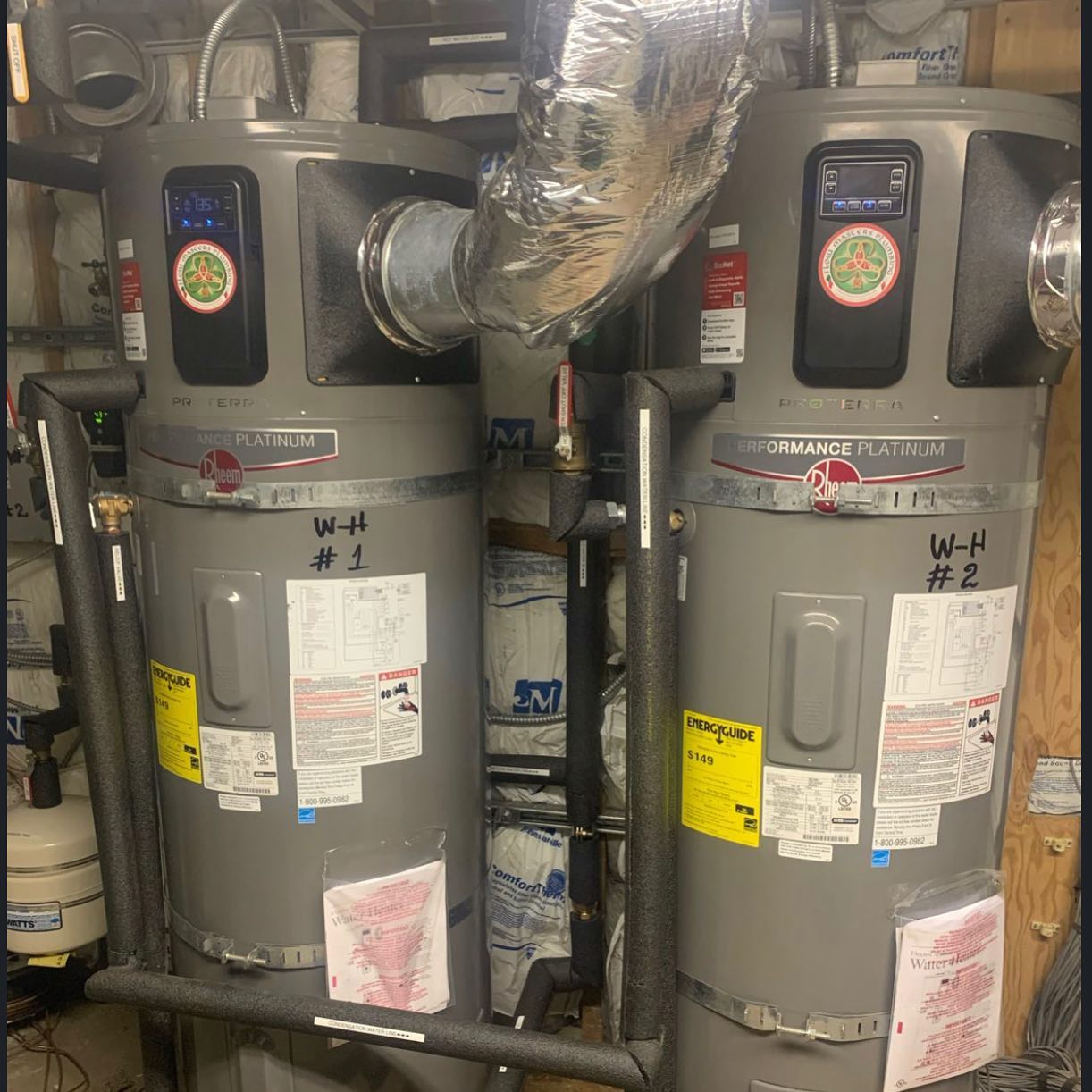 Heat pump water heater upgrade for a customer in Palo Alto.