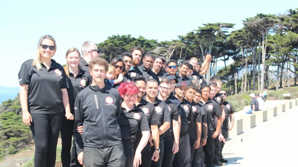 flowmasters team at port