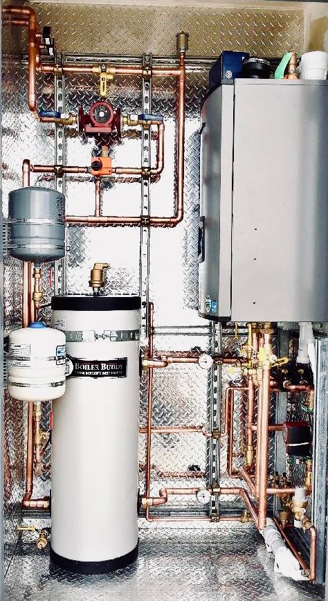 Well-maintained residential HVAC system