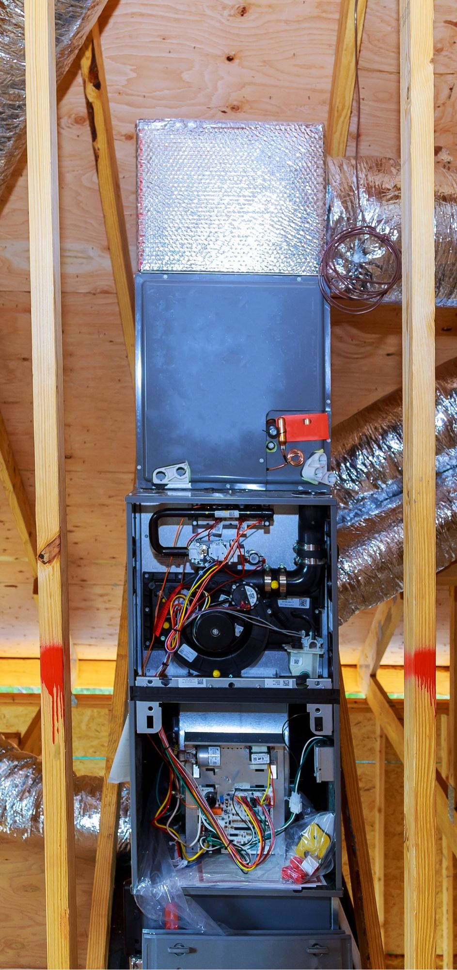 Newly installed furnace.